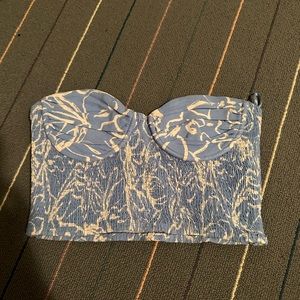 zara crop top, size small